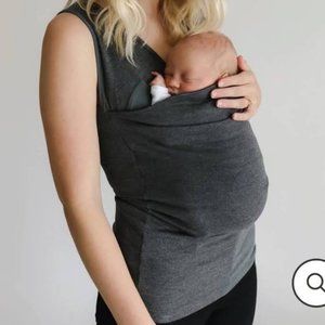 Lalabu Soothe Shirt Baby Wearing Nursing Pouch Size Small Color Gray or black